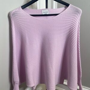 Pink Rose Women's Light Purple Ribbed Sweater